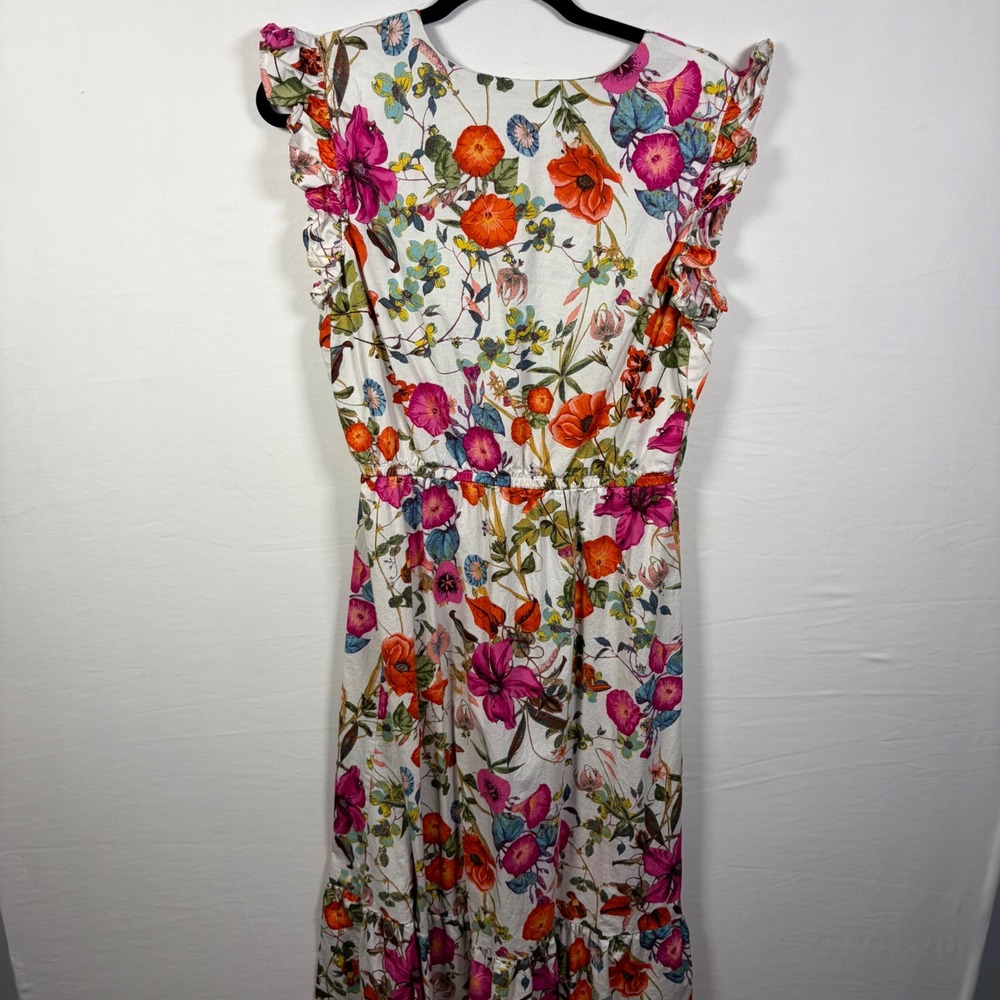 Anne Klein Floral Maxi Dress Cottagecore Garden Party Wedding Guest Romantic S - Picture 2 of 11